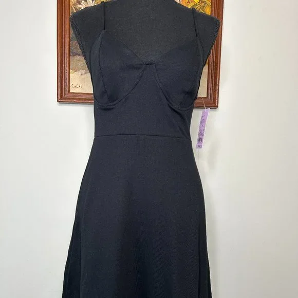 Women's Knit Skater Dress - Wild Fable Black S Women's Knit Skater Dress - Wild Fable Black S